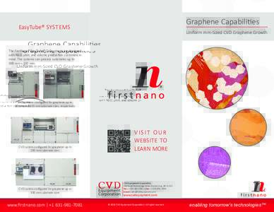 Graphene Capabilities  EasyTube® SYSTEMS Uniform mm-Sized CVD Graphene Growth