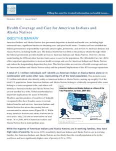 Health Coverage and Care for American Indians and Alaska Natives