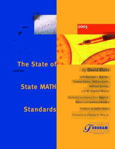 2005  The State of by David Klein with Bastiaan J. Braams, Thomas Parker, William Quirk,