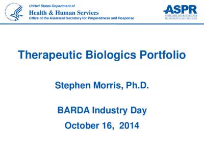 Therapeutic Biologics Portfolio