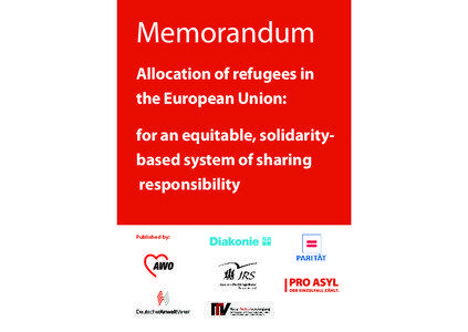 Memorandum Allocation of refugees in the European Union: