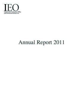 Annual Report 2011  © 2011 International Monetary Fund Production: IMF Multimedia Services Division ISBN7