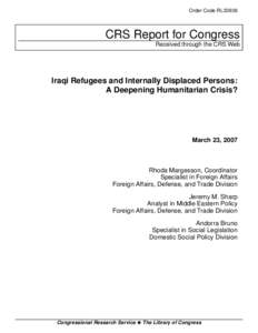 Forced migration / Politics of Iraq / Refugees of Iraq / Refugee / Palestinians in Iraq / Internally displaced person / Iraqis in Syria / United Nations High Commissioner for Refugees / Iraqi diaspora in Europe / Asia / Iraq / Iraqi diaspora