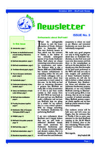 October 2011 – BioFresh News  Enthusiastic about BioFresh! In this Issue ÂÂ Introduction: page 1 ÂÂ Review on the BioFresh second