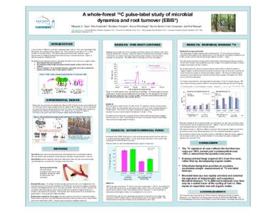 A whole-forest 14C pulse-label study of microbial dynamics and root turnover (EBIS*) Margaret S. Torn1, Julia Gaudinski 1, Kathleen Treseder2, Jessica Westbrook1, Devlin Joslin3, Chris Swanston4, and Paul Hanson5. 1 MSTo