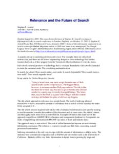 Microsoft Word - relevanceFutureSearchFinal.doc