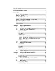 Table of Contents ..........................................................................................v Forward to the Fourth Edition ....................................................................1 Introducti