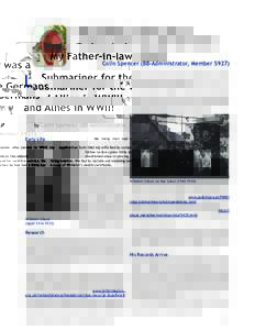 My Father-in-law was a Submariner for the Germans and Allies in WWII! by Colin Spencer (BB-Administrator, MemberL