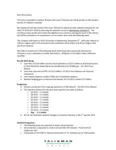 Microsoft Word[removed]TLM - 3Q 2013 Analyst Note