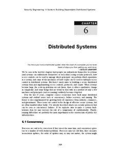 Security Engineering: A Guide to Building Dependable Distributed Systems  C H A P TE R