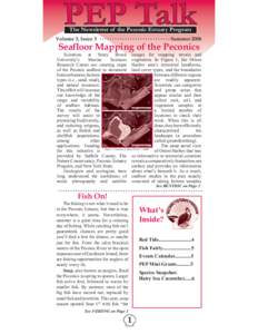 PEP Talk The Newsletter of the Peconic Estuary Program Volume 3, Issue 3  Summer 2006