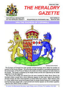 THE HERALDRY GAZETTE ISSN[removed]