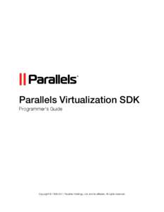 Parallels Virtualization SDK