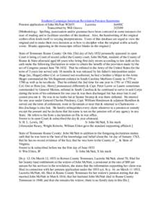 Southern Campaign American Revolution Pension Statements Pension application of John McNatt W2655 Lucretia fn44SC Transcribed by Will Graves[removed]