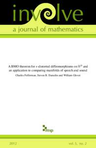 inv lve a journal of mathematics