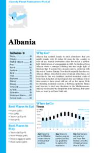 ©Lonely Planet Publications Pty Ltd  Albania Tirana............................... 39 Shkodra............................ 46 Theth & Valbonë..............48