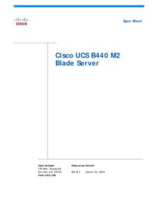 Spec Sheet  Cisco UCS B440 M2 Blade Server  CISCO SYSTEMS