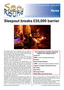 July/AugustIssueNews The Diocese of St Albans in Bedfordshire, Hertfordshire, Luton & Barnet  Sleepout breaks £55,000 barrier