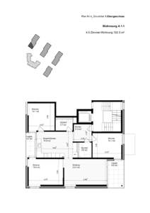 Plan Nr.4_Grundriss 1.Obergeschoss SDR Wettingen NrWohnnung AZimmer-Wohnungm2