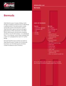 alliedworldre.com  Bermuda Bermuda Allied World Assurance Company Holdings, GmbH,
