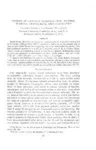 STUDIES OF URANIUM MINERALS (XIX): RUTHERFORDINE, DIDERICHITE, AND CLARKEITEI'' Crrl.rono FnoNorr aNo Roernr