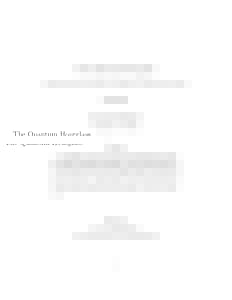 The Quantum Hourglass Approaching time measurement with Quantum Information Theory Paul Erker Master Thesis, ETH Z¨ urich