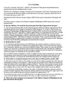 HDAC8 FAQ Sheet In July 2012, the fourth “CdLS gene”—HDAC8—was announced. Many parents and professionals have questions about this latest finding and what it means.