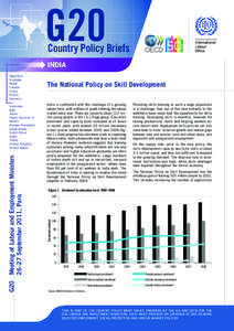 G20  Country Policy Briefs INDIA