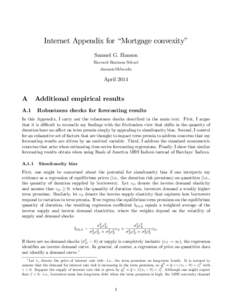 Internet Appendix for “Mortgage convexity” Samuel G. Hanson Harvard Business School [removed]  April 2014