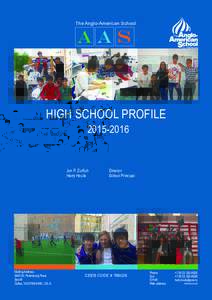 The Anglo-American School  AAS HIGH SCHOOL PROFILE