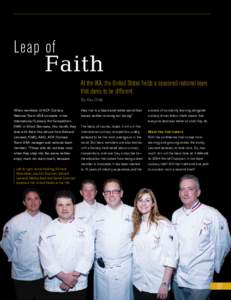 Leap of Faith At the IKA, the United States fields a seasoned national team that dares to be different.