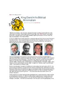 BAR 37:03, May/Jun[removed]King David kills Biblical