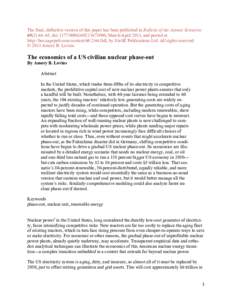 The final, definitive version of this paper has been published in Bulletin of the Atomic Scientists 69(2):44–65, doi:1177, March/April 2013, and posted at http://bos.sagepub.com/contentfull,!b