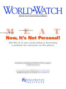 WORLD WATCH • Vision for a Sustainable World  M