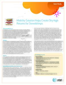 Streetblimps, Inc. - Mobility Solution Helps Create Sky-high Returns for Streetblimps