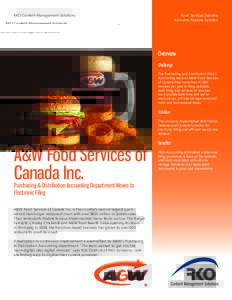 RKO Content Management Solutions  Food Services Industry Accounts Payable Solution  Overview