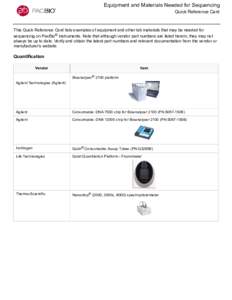 QRC - Equipment and Materials Needed for Sequencing.fm