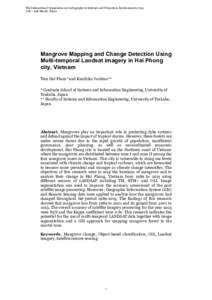 Microsoft Word - G2_Mangrove Mapping and Change Detection Using Multi-temporal Landsat imagery in Hai Phong city, Vietnam.doc