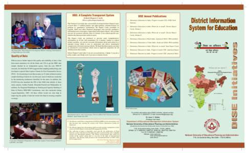 DISE: A Complete Transparent System  DISE Annual Publications (Www.schoolreportcards.in)