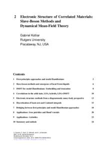 Electronic Structure of Correlated Materials: Slave-Boson Methods and Dynamical Mean-Field Theory