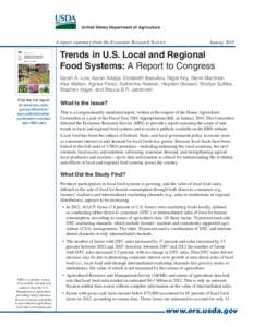 Trends in U.S. Local and Regional Food Systems: A Report to Congress