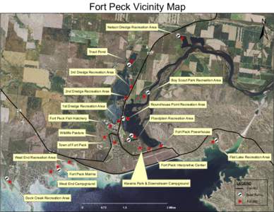 Fort Peck Vicinity Map  ± Nelson Dredge Recreation Area