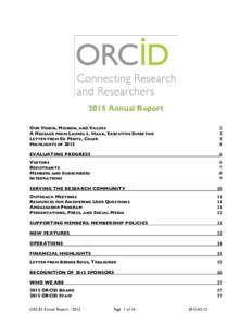 Microsoft Word - ORCID_2015 Annual Report-FINAL_20160321.docx