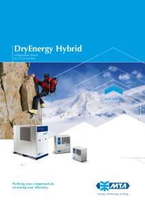 DryEnergy Hybrid refrigeration dryers 0,3-37,5 m3/min. Purifying your compressed air, increasing your efficiency.