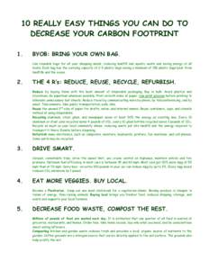 10 EASY THINGS YOU CAN DO TO SAVE THE EARTH