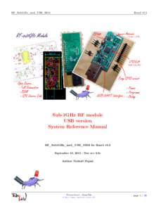 RF_Sub1GHz_mod_USB_SRM  Board v0.3 Sub-1GHz RF module USB version