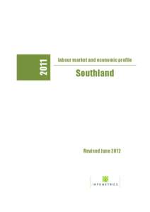 2011  labour market and economic profile Southland