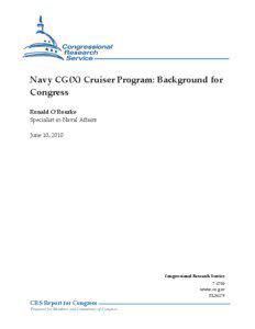 Navy CG(X) Cruiser Program