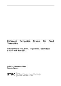 Enhanced Navigation Telematics System  for