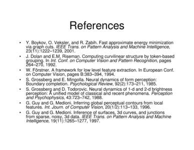 References • • • • •